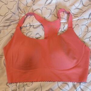 Seamless Coral Pink Sports Bra